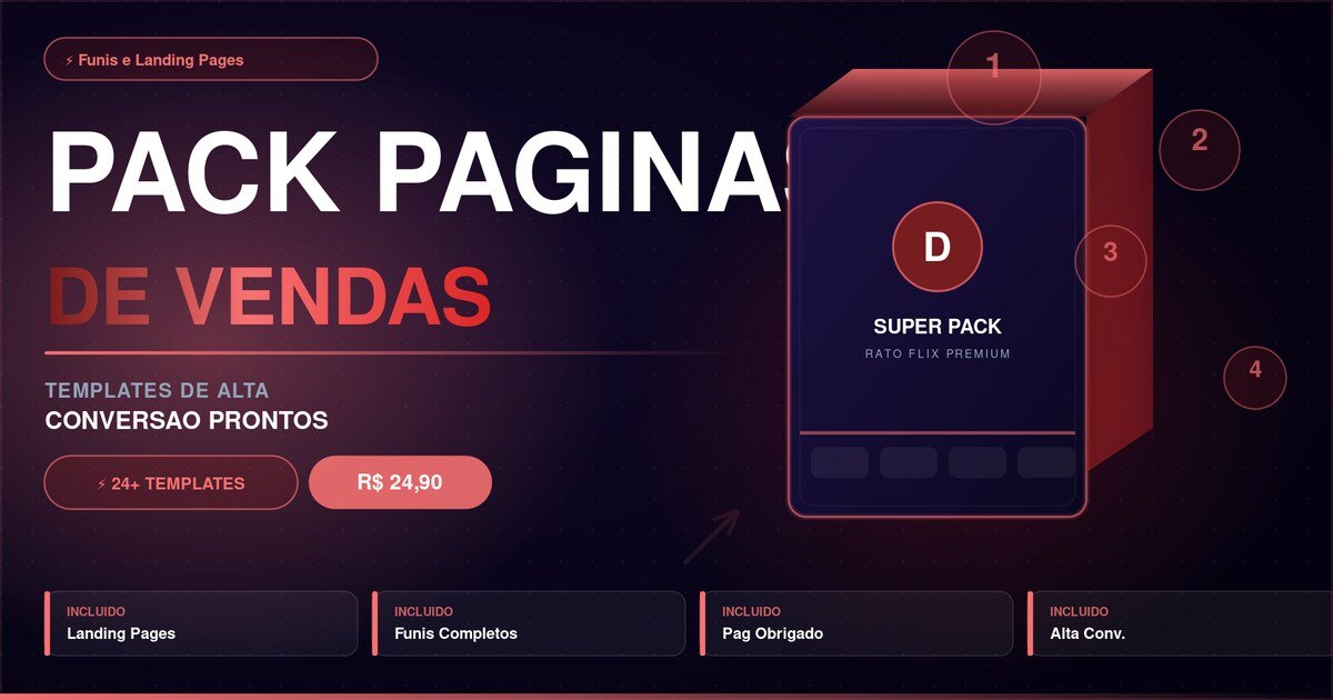 Pack Páginas de Vendas (Templates)