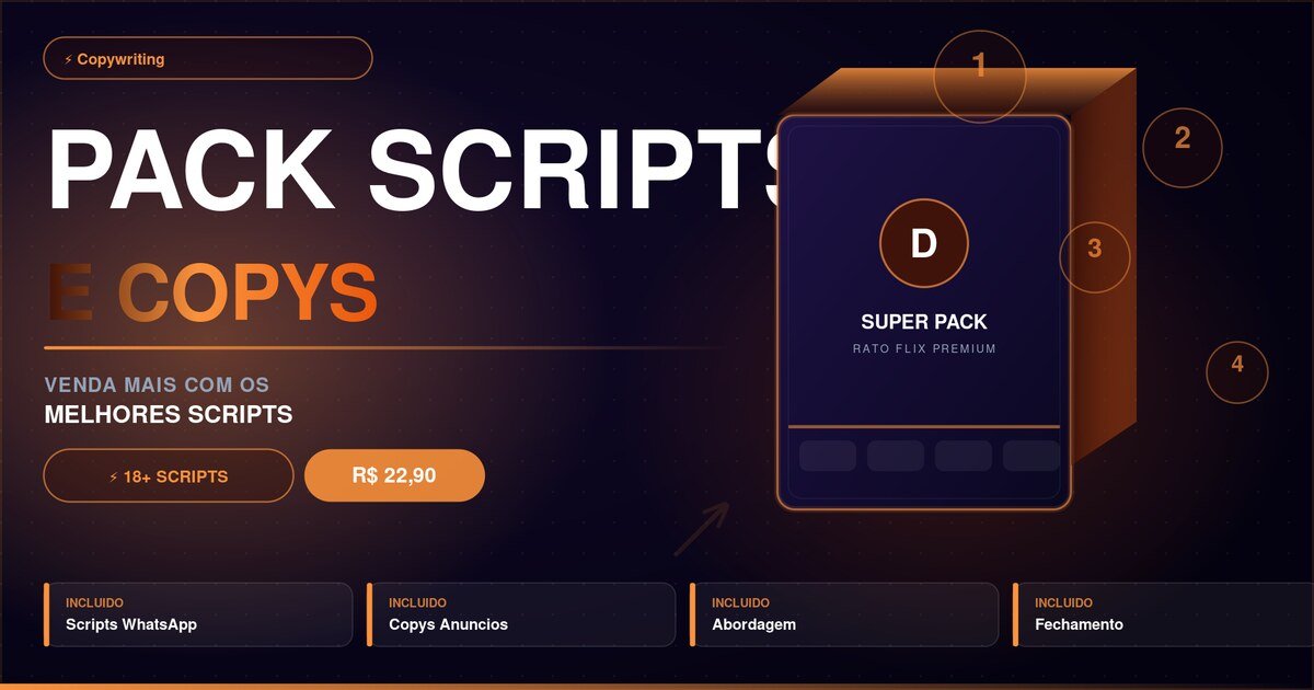 Pack Scripts & Copys de Vendas
