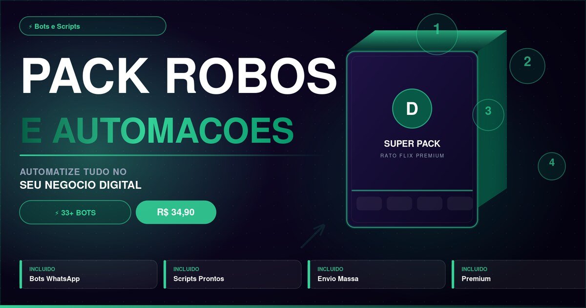 Pack Robôs & Automações
