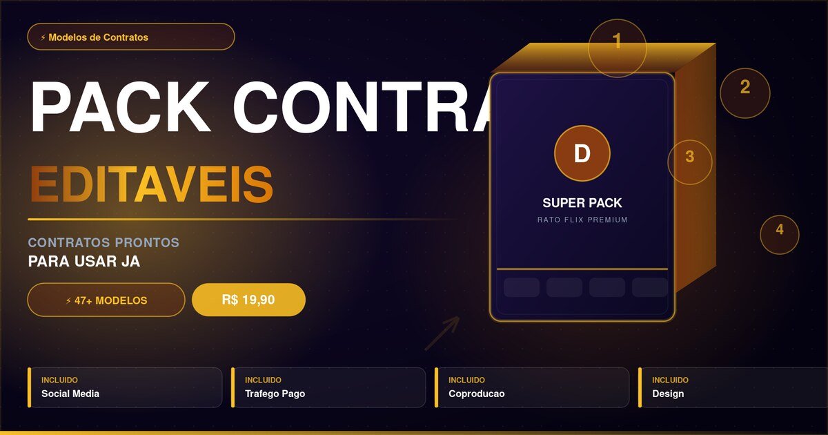 Pack Modelos de Contratos Editáveis