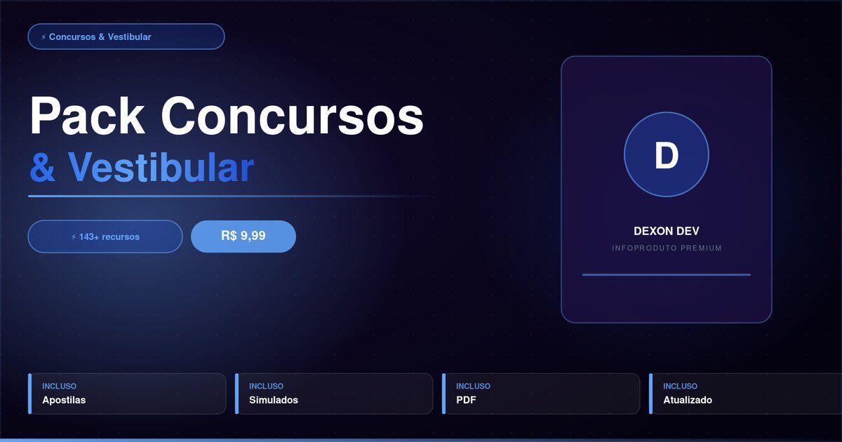 Pack Concursos & Vestibular