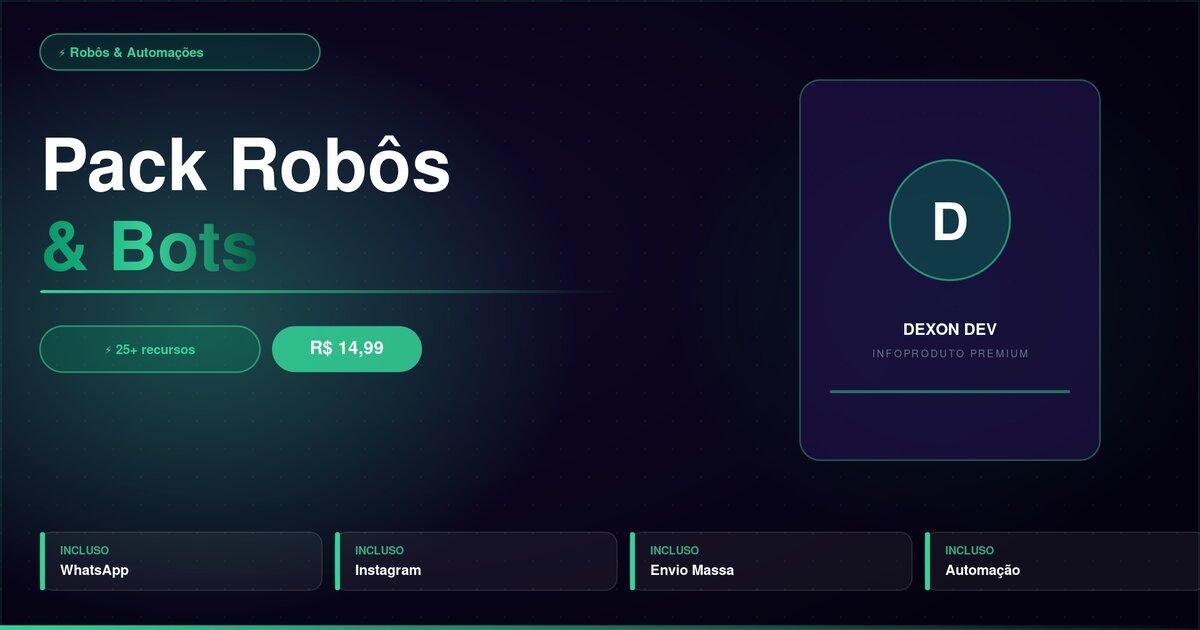 Pack Robôs & Bots