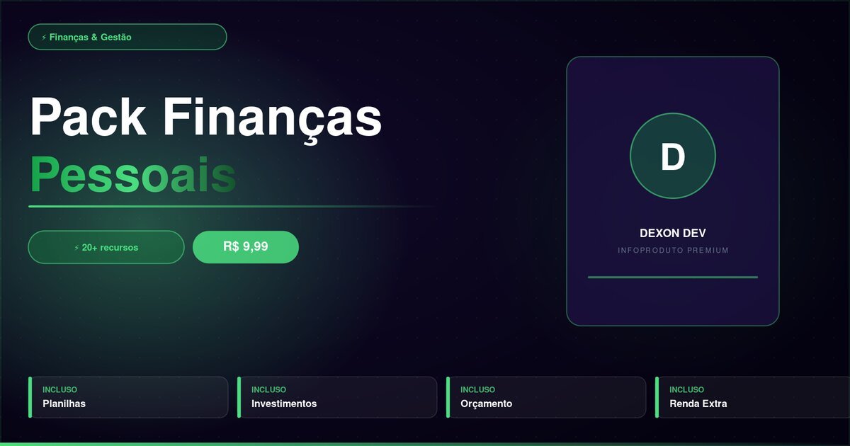 Pack Finanças Pessoais