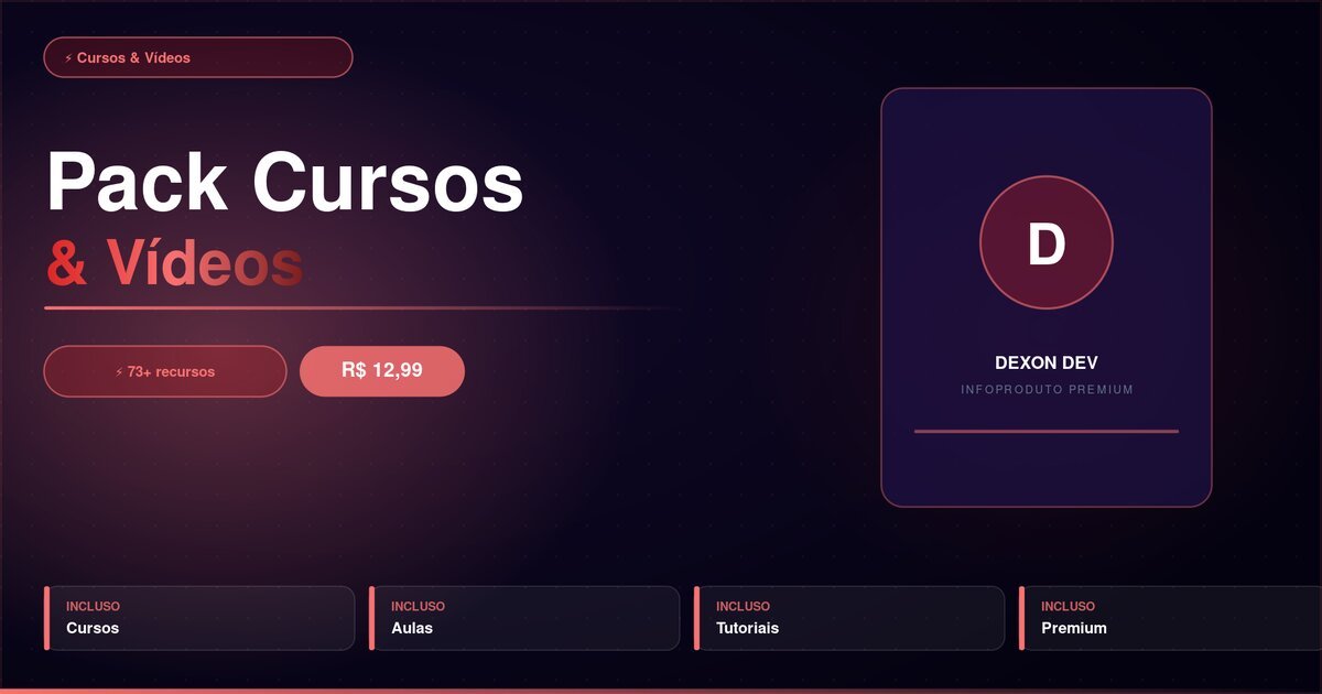 Pack Cursos & Vídeos
