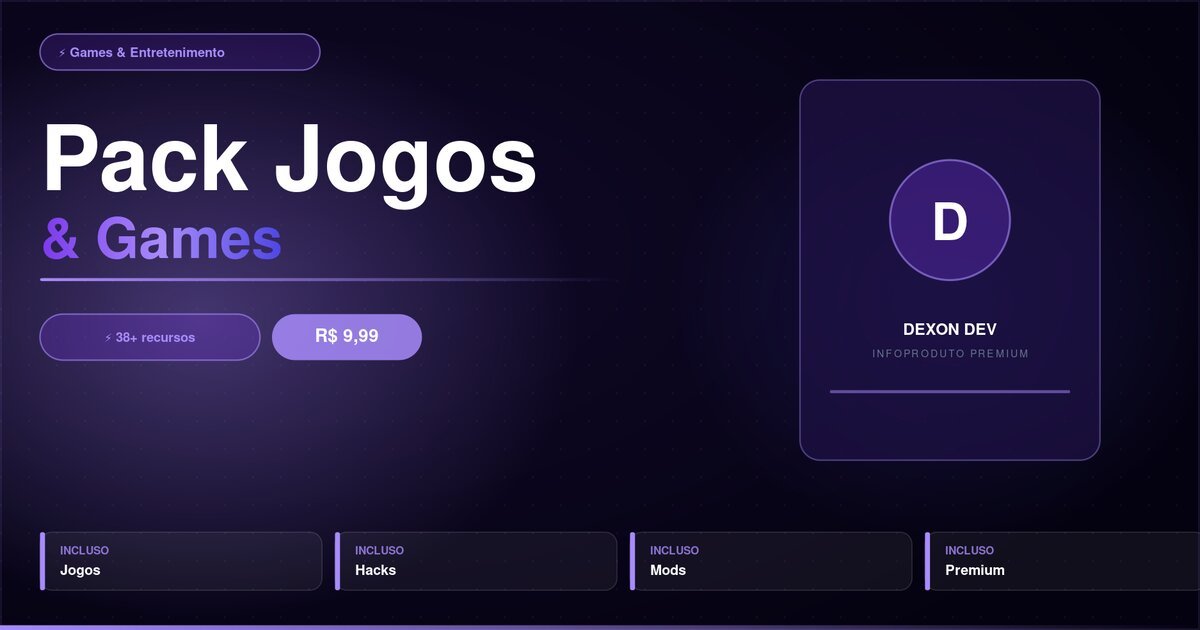Pack Jogos & Games